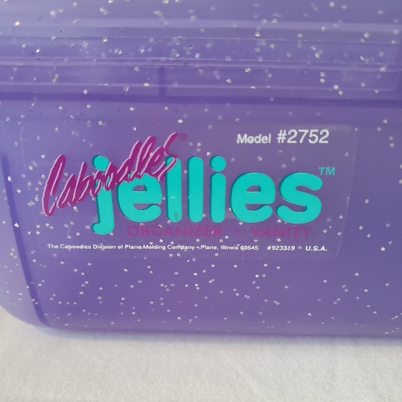 Caboodles Jellies Purple Glitter Case Vintage Jewelry Make Up Organizer Case - Picture 5 of 14